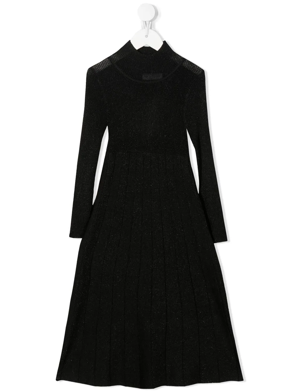 

Monnalisa long sleeve knitted dress - Black