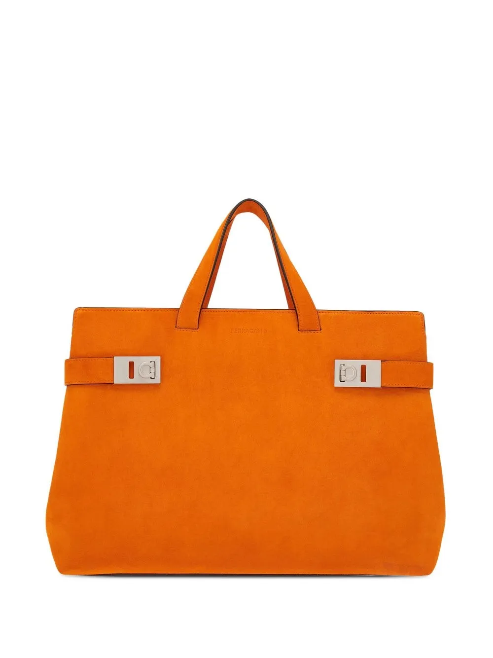 

Ferragamo calf leather tote bag - Orange