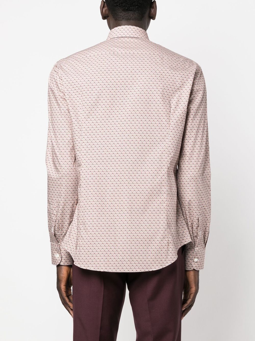 Ferragamo geometric-pattern long-sleeved Shirt - Farfetch