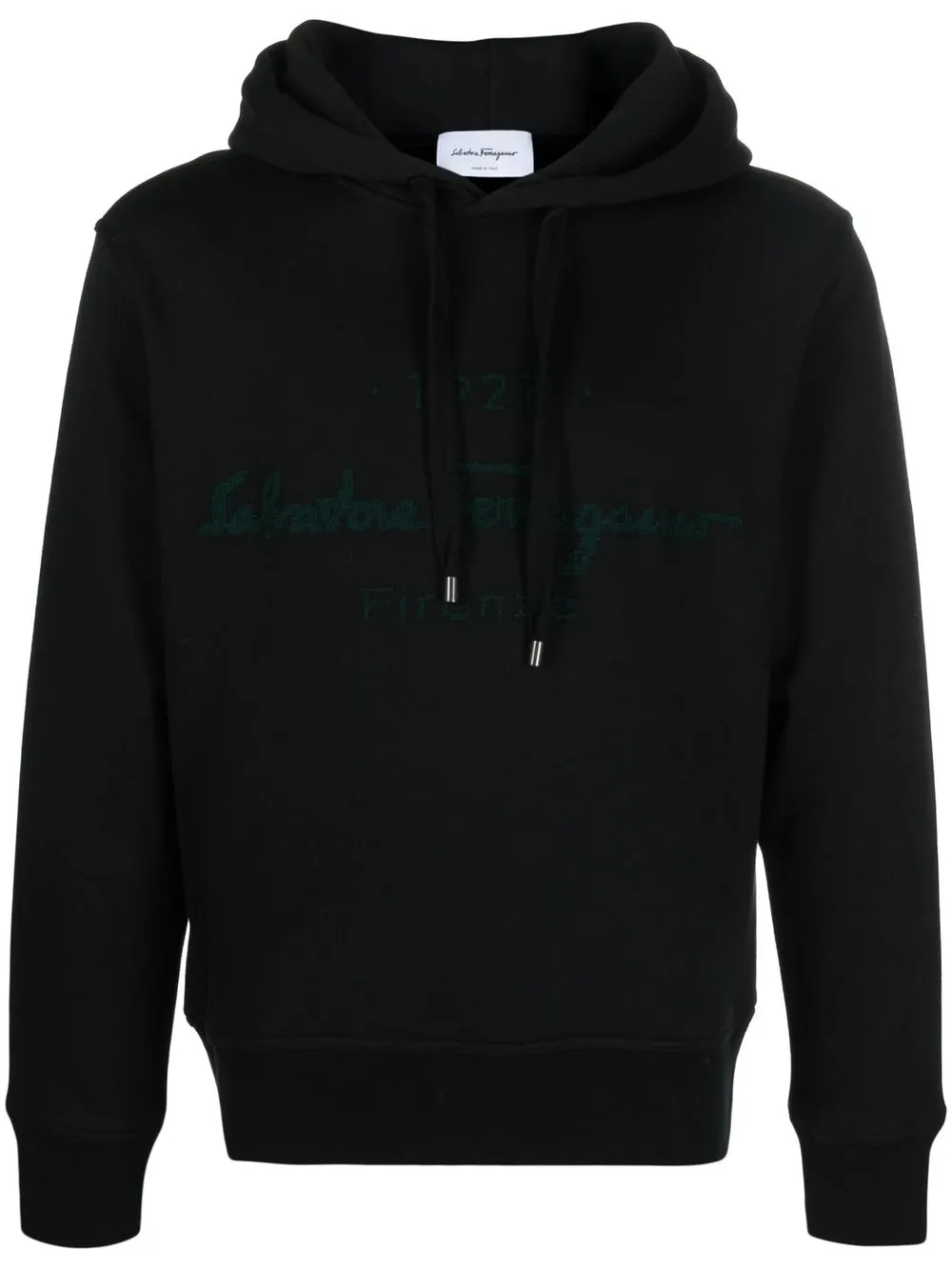 

Ferragamo embroidered-logo hoodie - Black