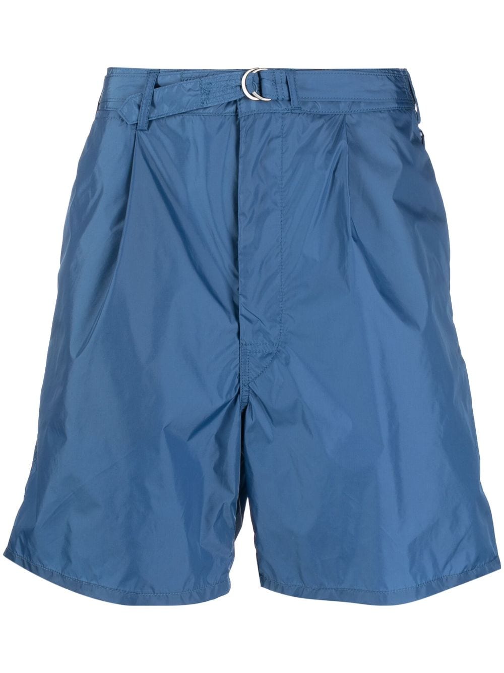 BEAMS PLUS belted-waist chino shorts - Blue