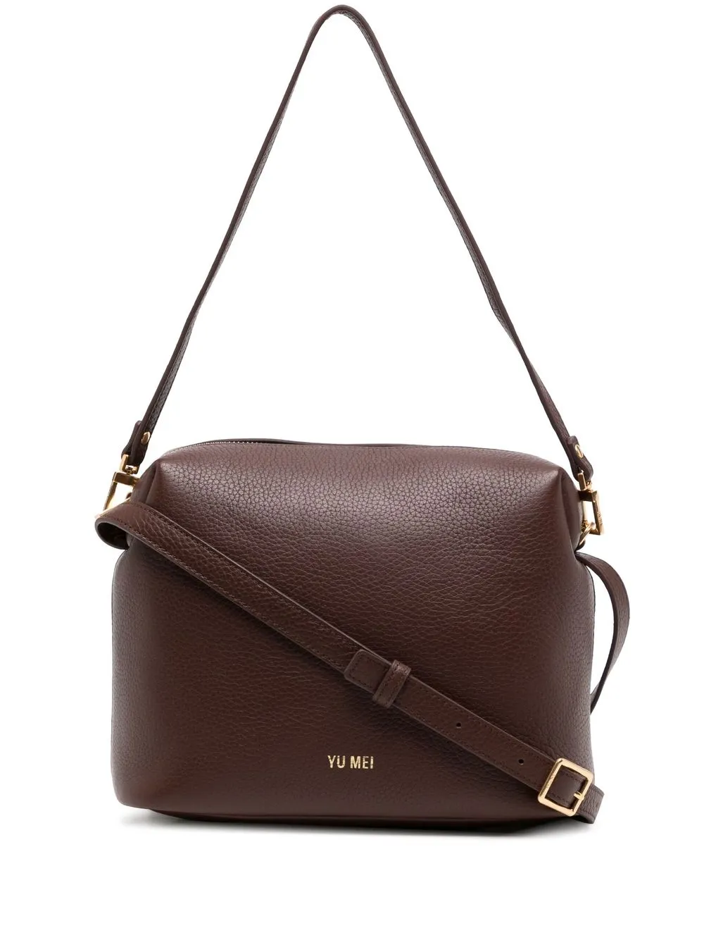 

Yu Mei embossed-logo crossbody bag - Brown