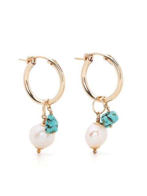 Petite Grand Blue Moon drop earrings  