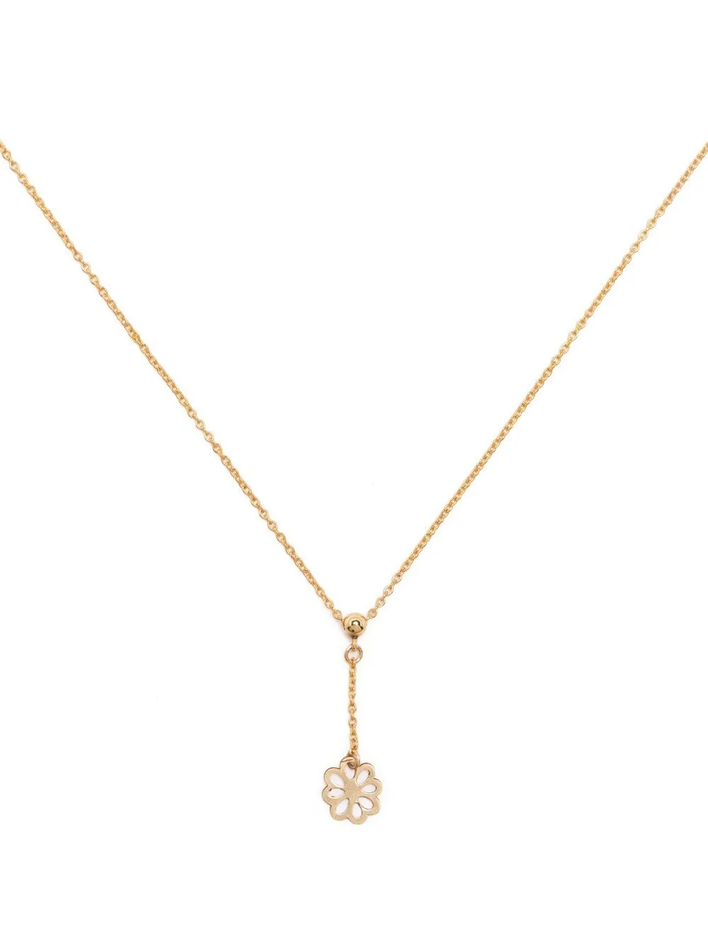 

Petite Grand Greer flower pendant necklace - Gold