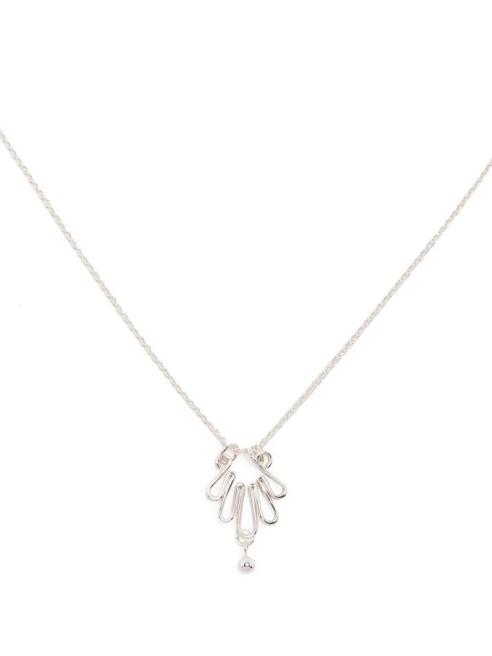 

Petite Grand collar en plata de ley Transient - Plateado