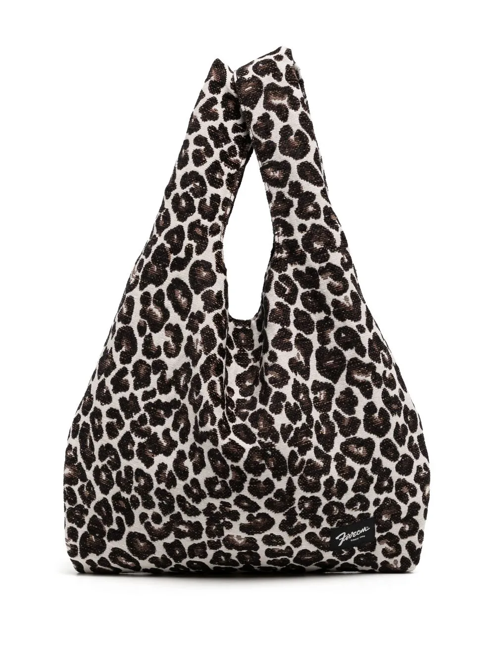 

FIVE CM leopard-print tote bag - White