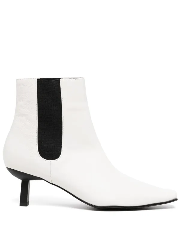 White pointed toe hot sale ankle boots