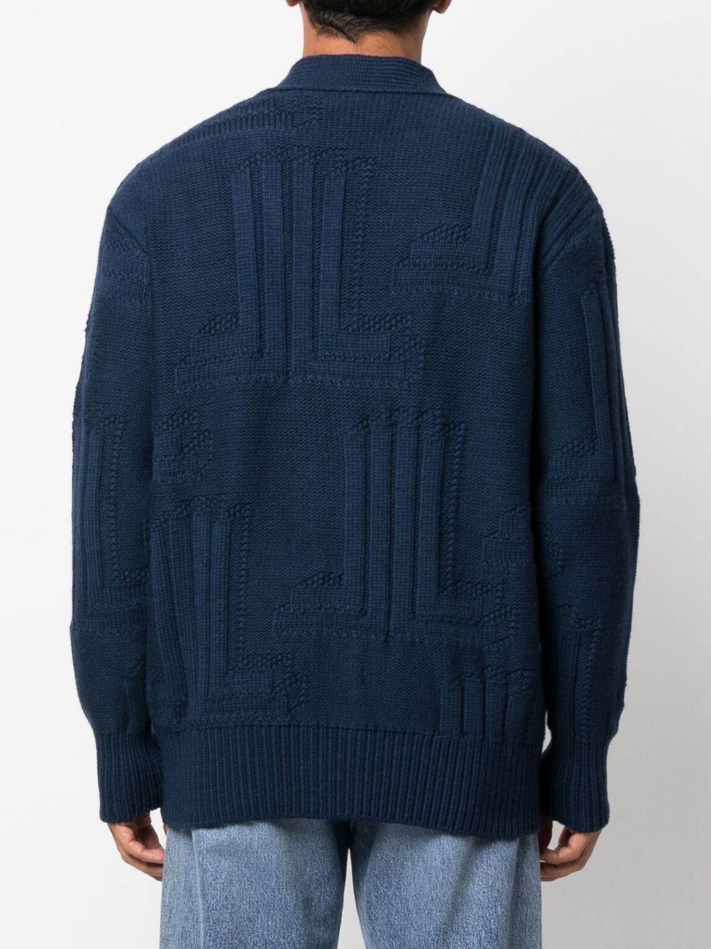 Lanvin concealed-button knitted cardigan Men