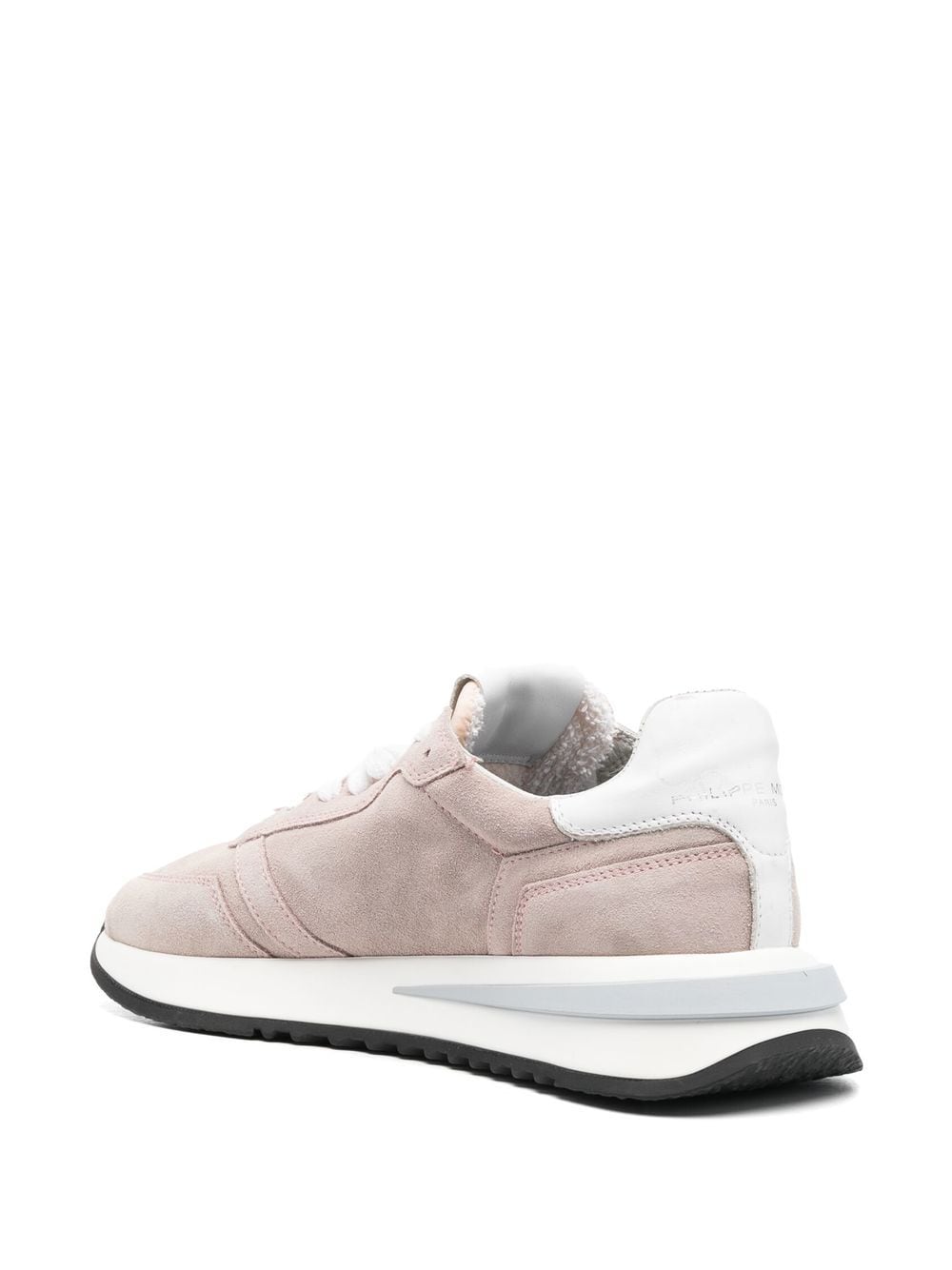 Shop Philippe Model Paris Side Logo-patch Sneakers In Pink