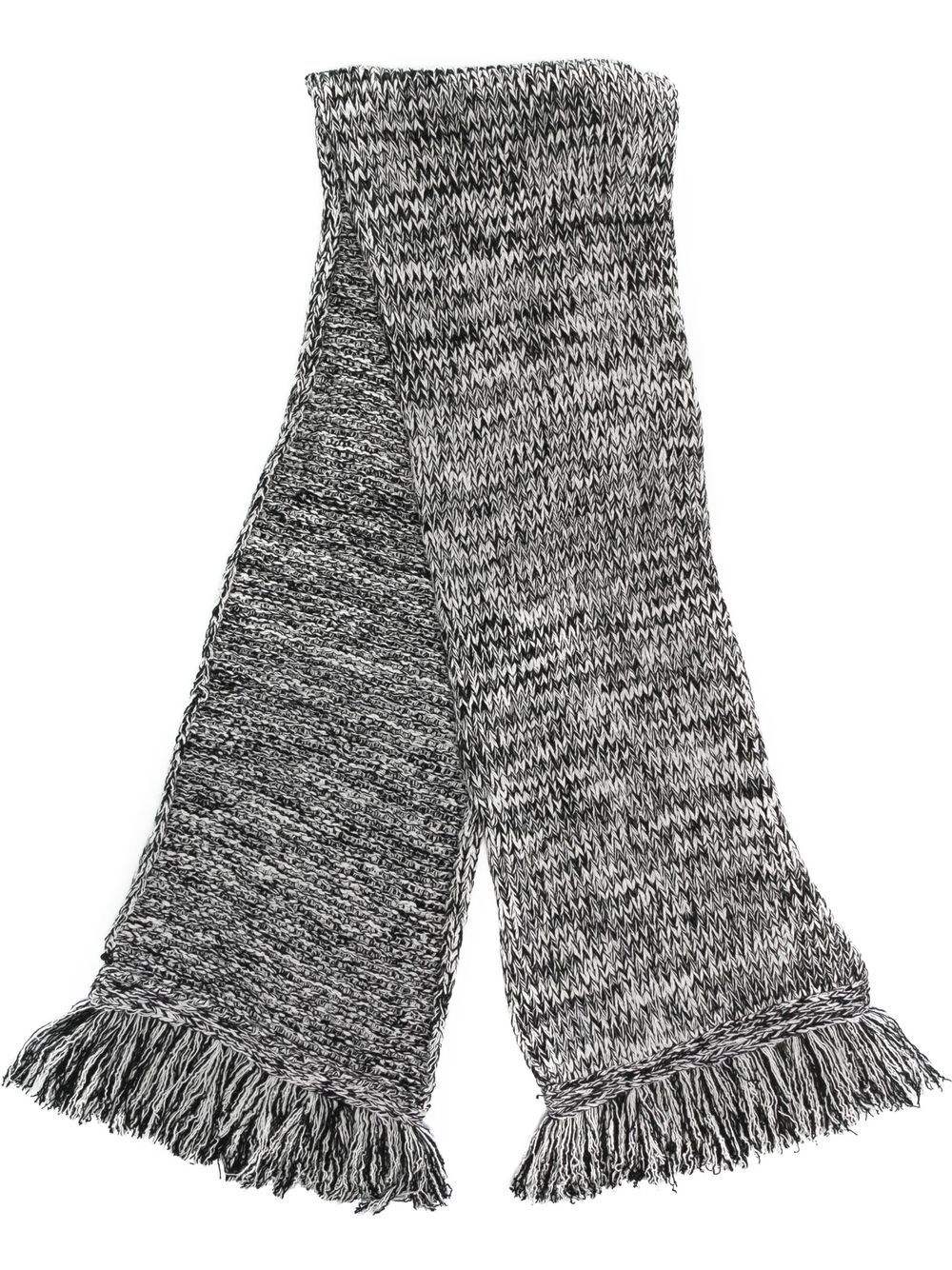 fringe-detail wool scarf