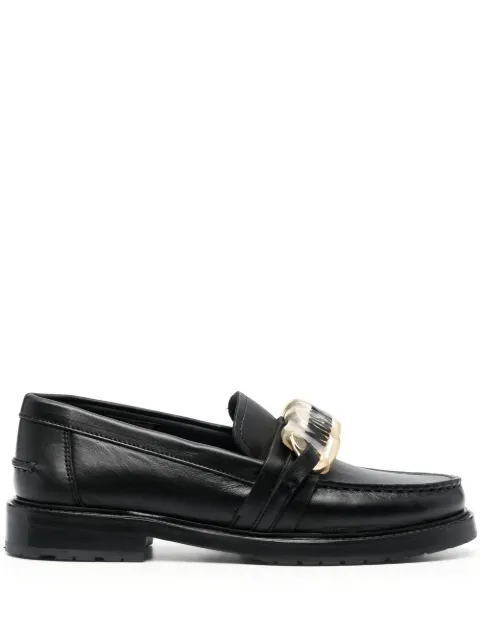 Moschino mocasines con placa del logo