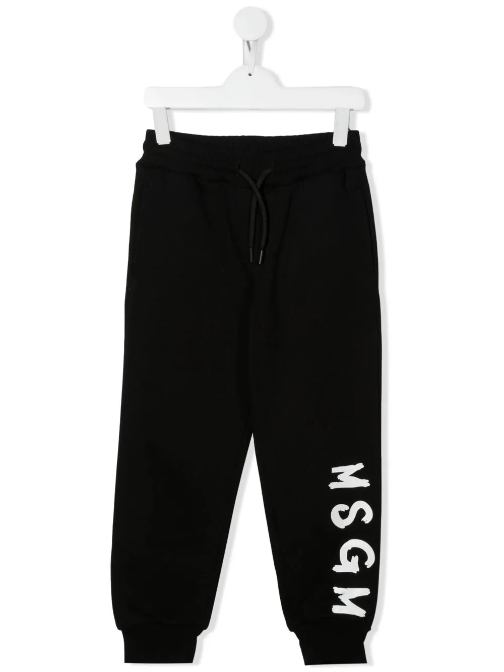 

MSGM Kids pants con logo estampado - Negro