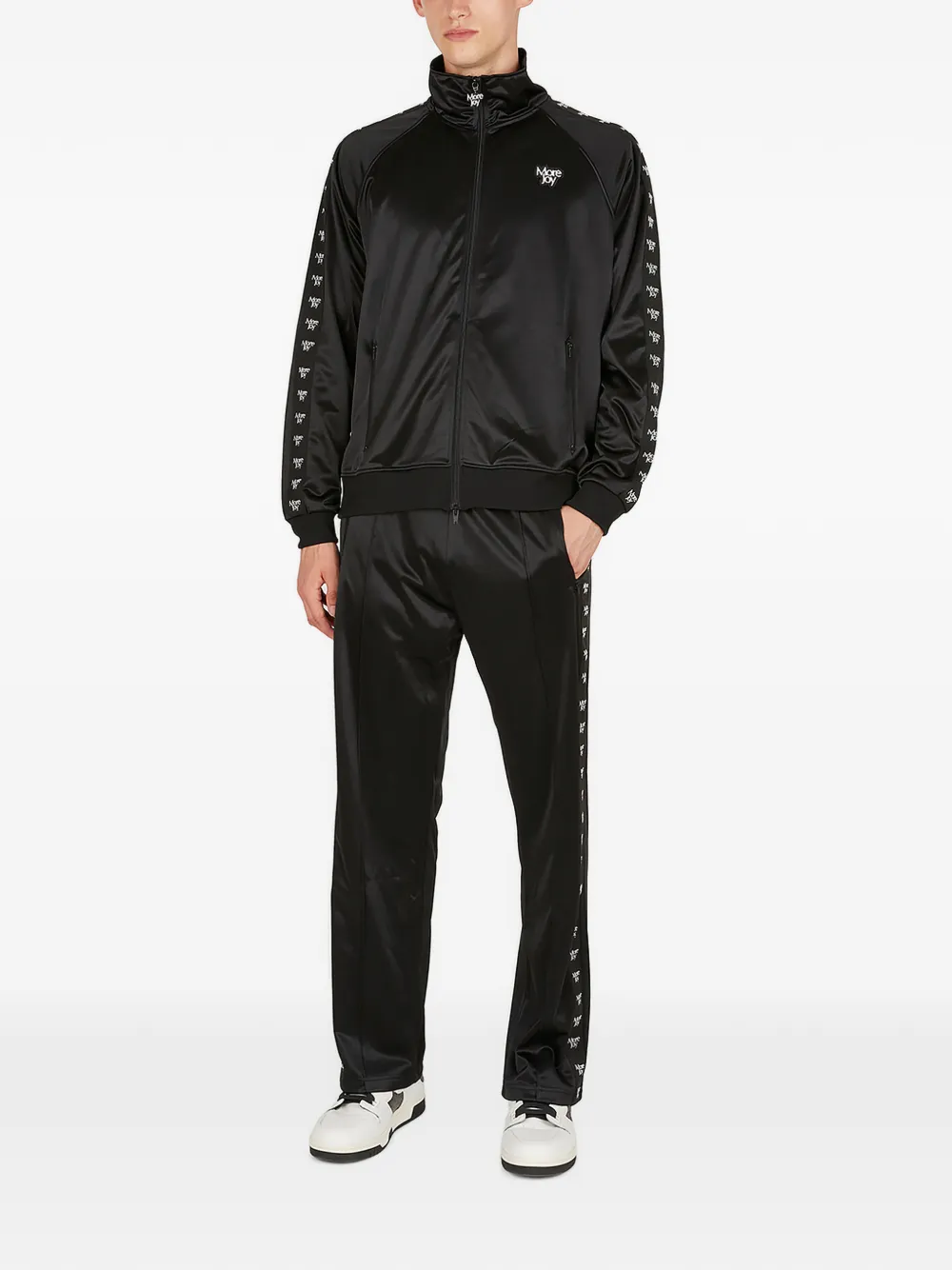  More Joy Sweatshirt Mit Reißverschluss   Schwarz 