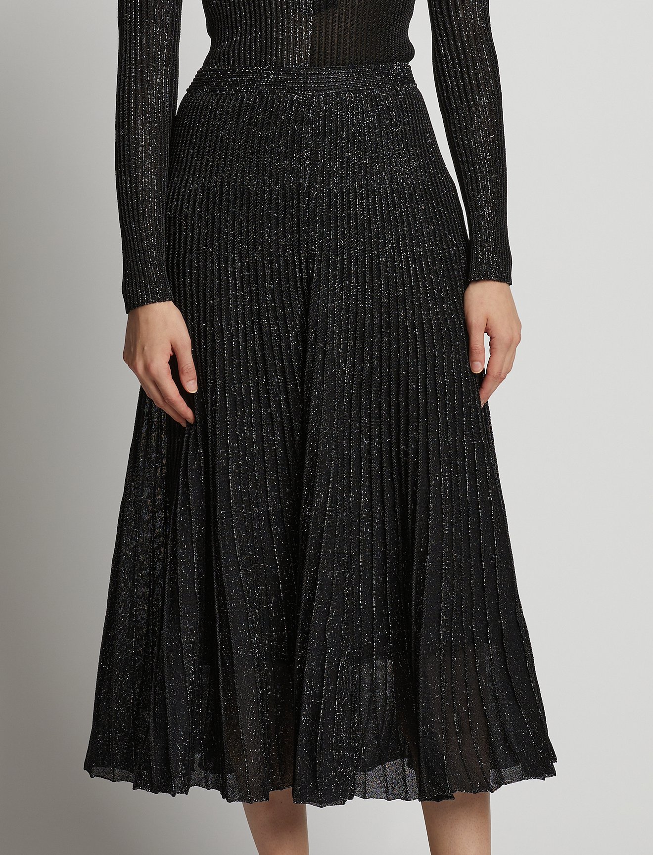 Metallic Rib Knit Skirt #3