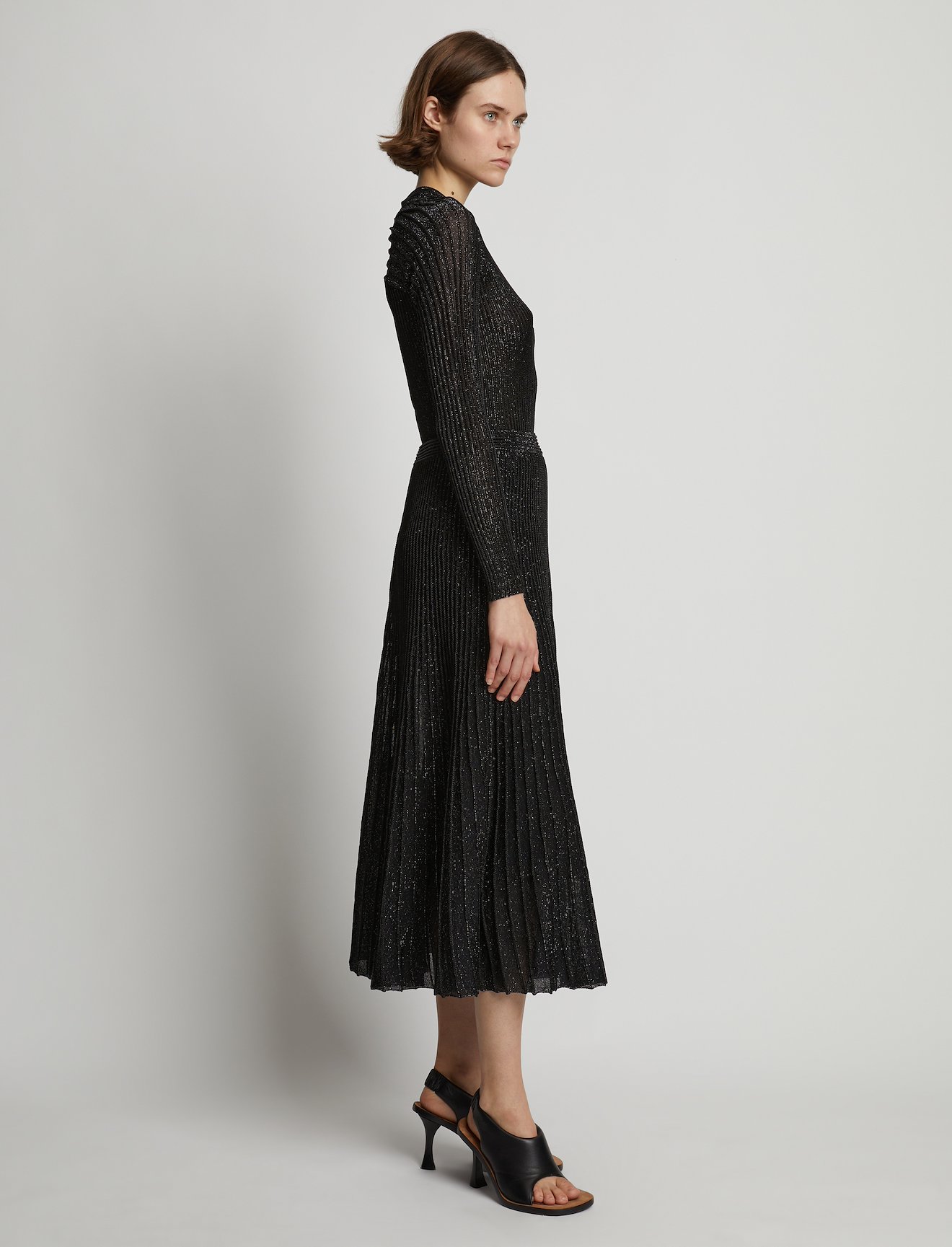 Metallic Rib Knit Skirt #1