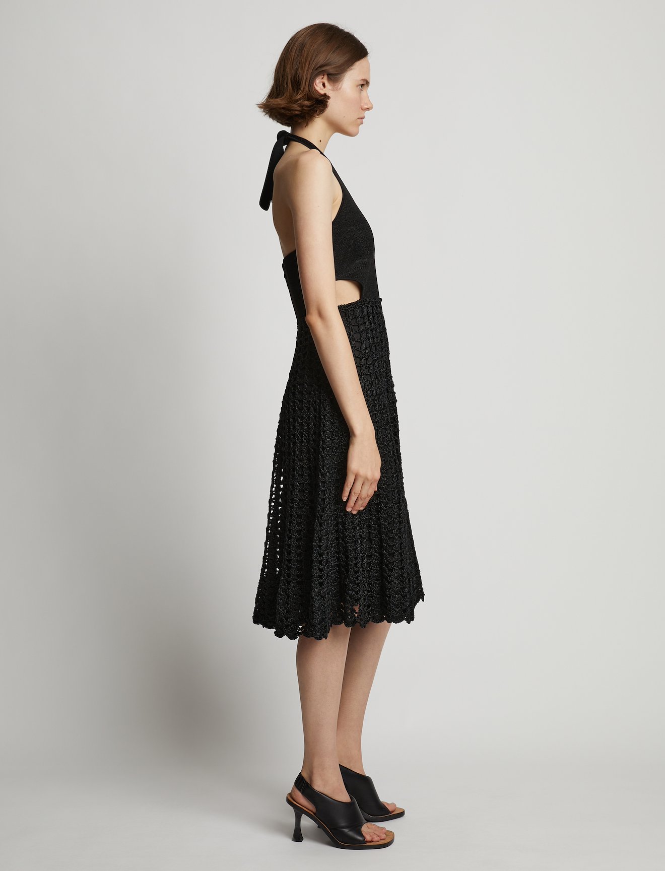 Crochet Knit Halter Dress #1