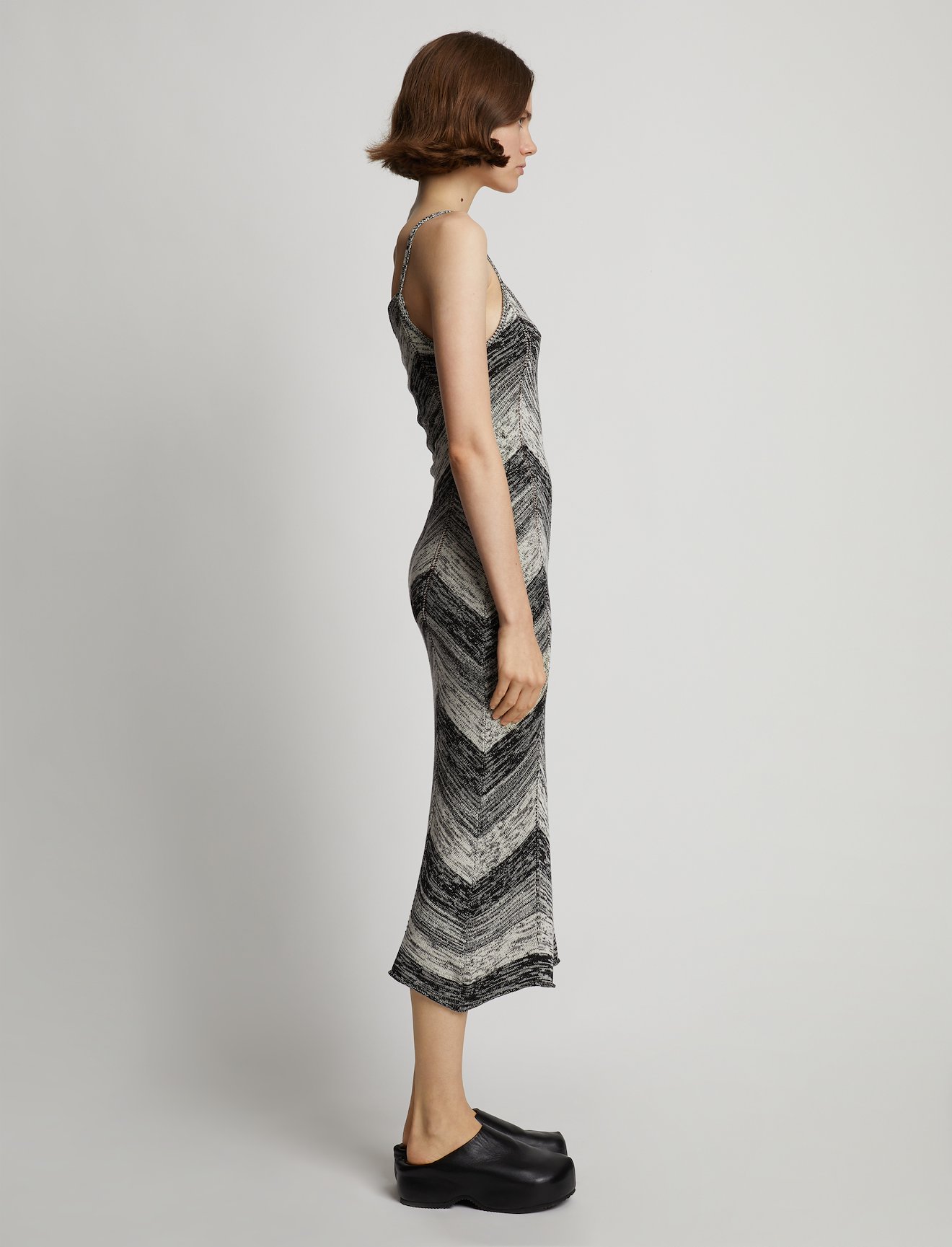 Marled Stripe Knit Maxi Dress #1