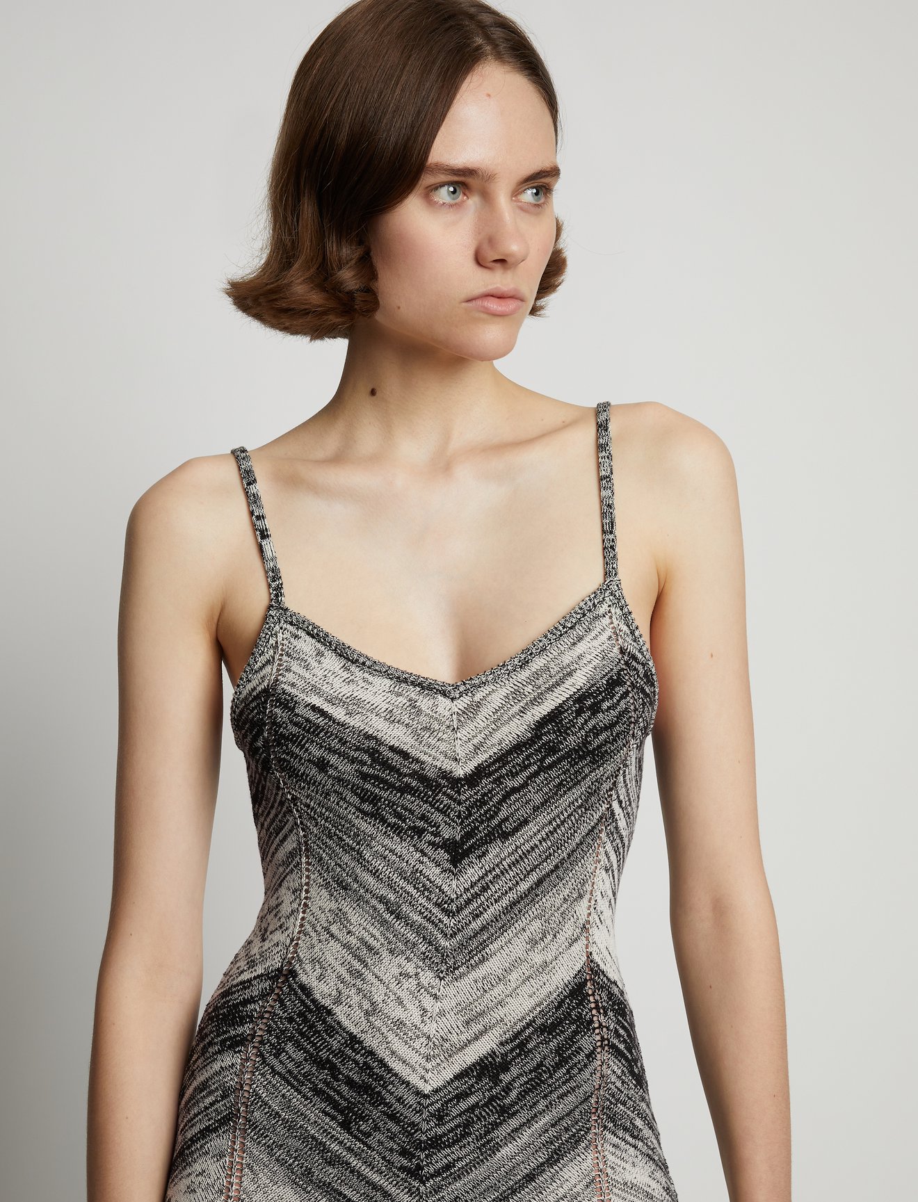 Marled Stripe Knit Maxi Dress #3