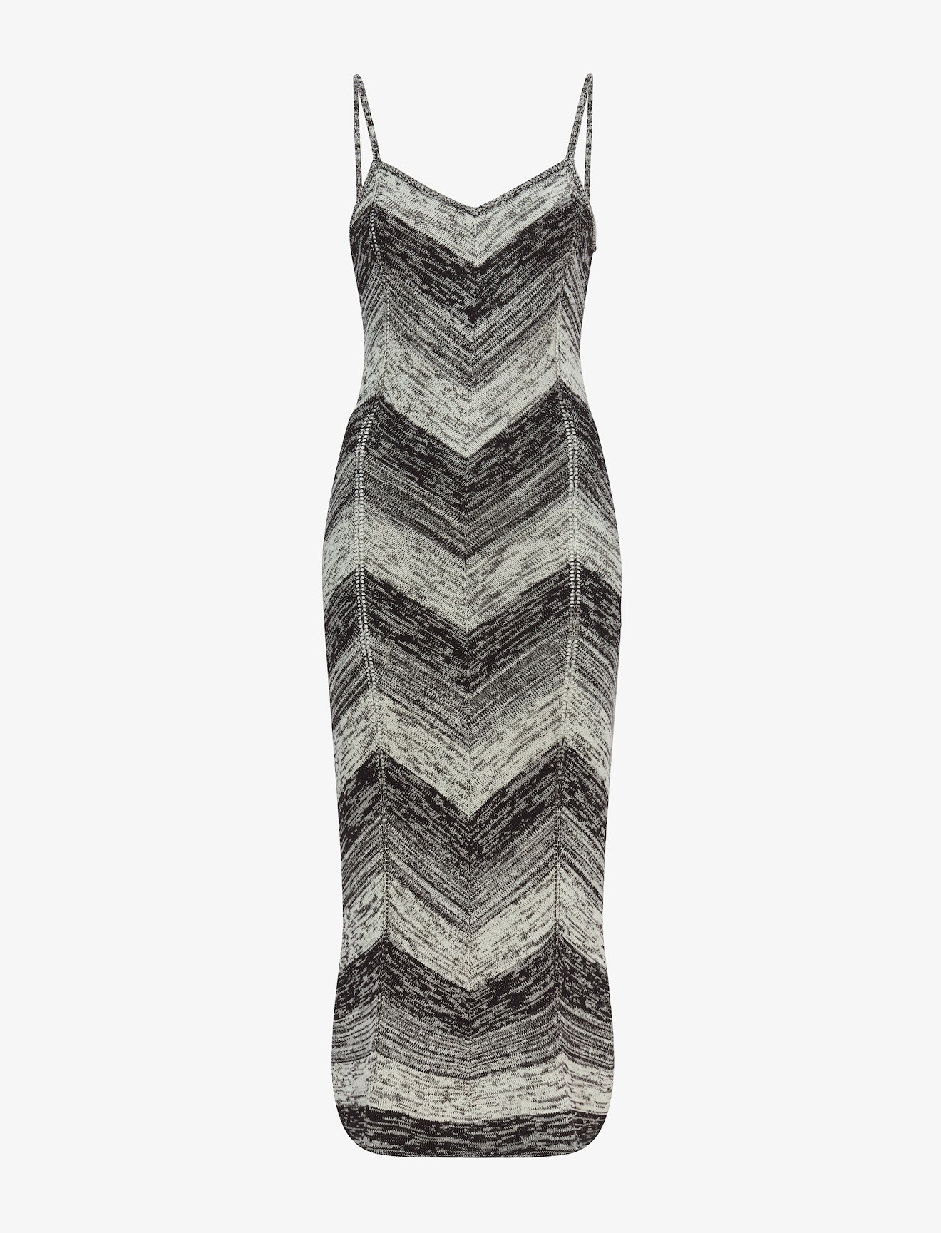 Marled Stripe Knit Maxi Dress #4