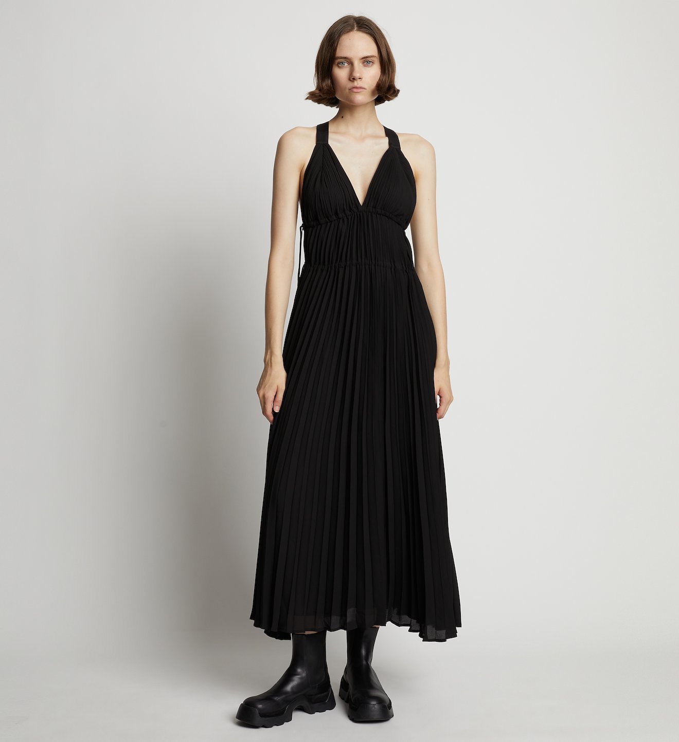 Broomstick Pleated Tank Dress