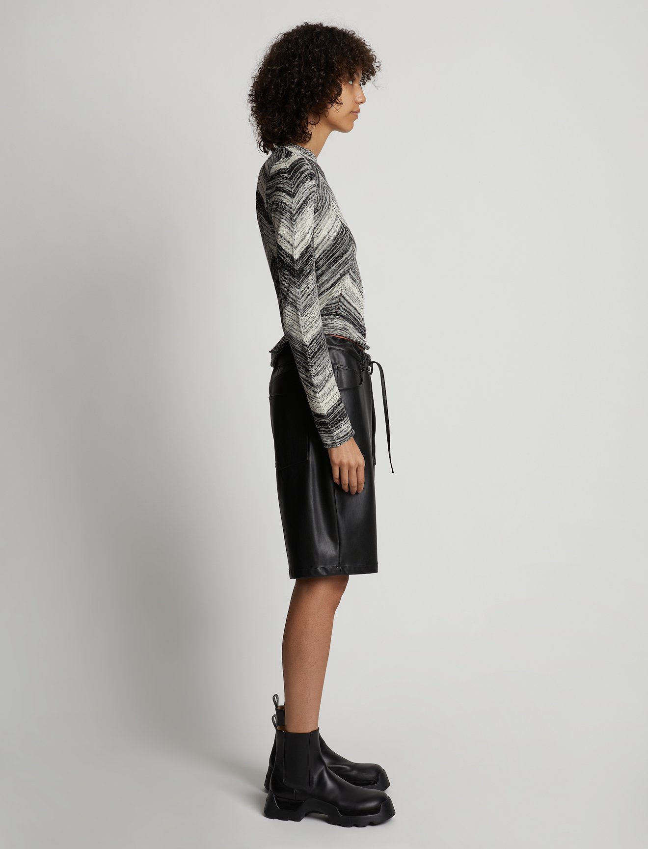 Marled Stripe Knit Sweater #2