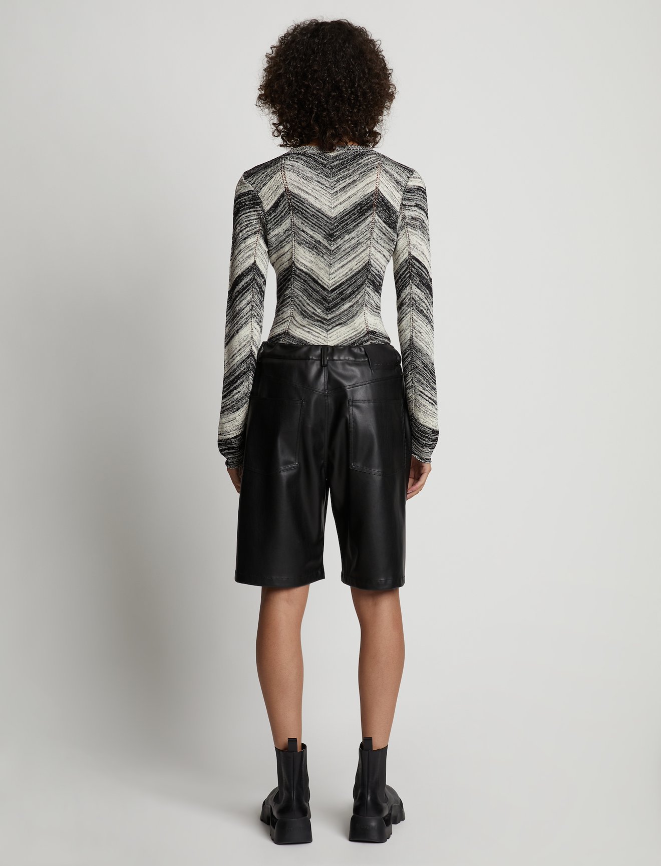 Marled Stripe Knit Sweater #3