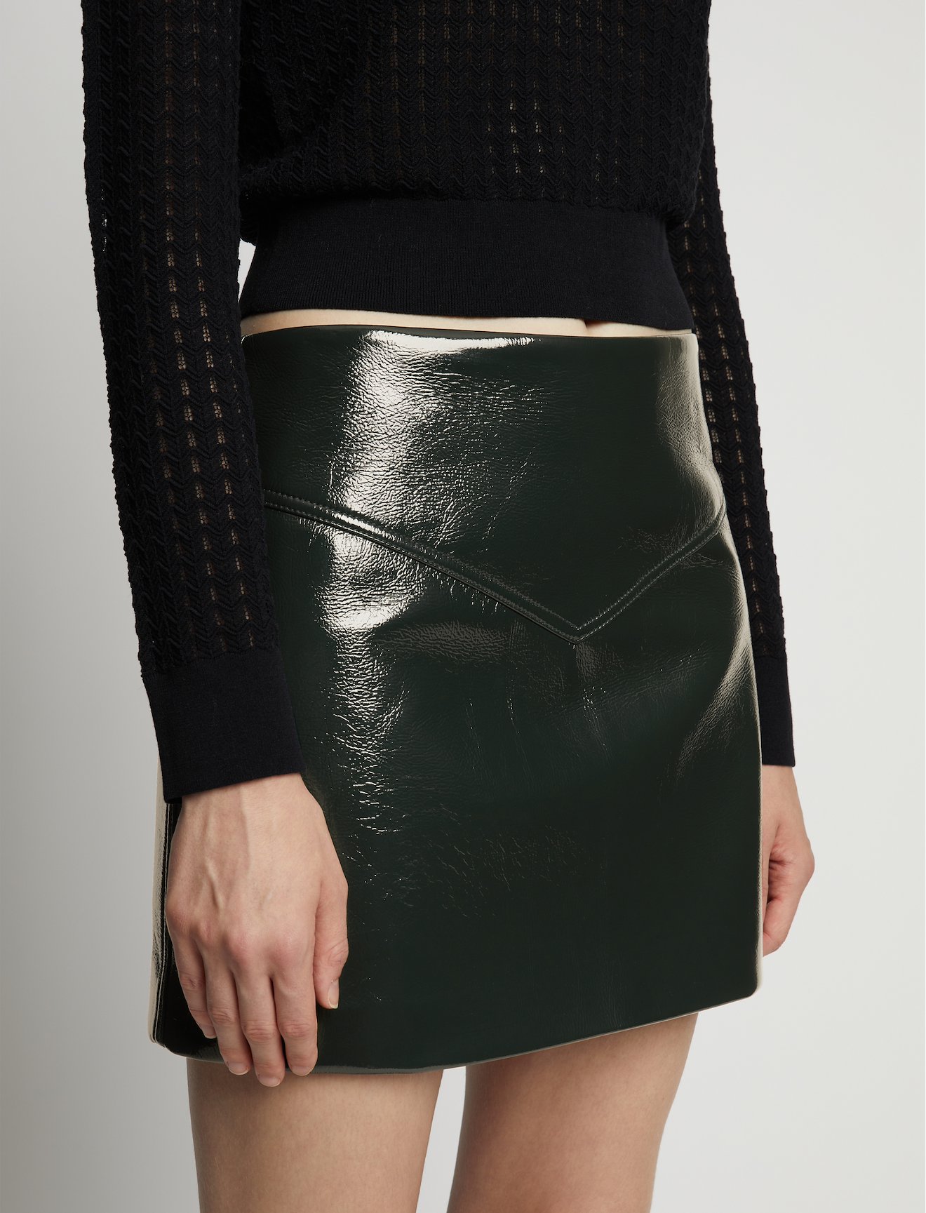 Vinyl Mini Skirt #3