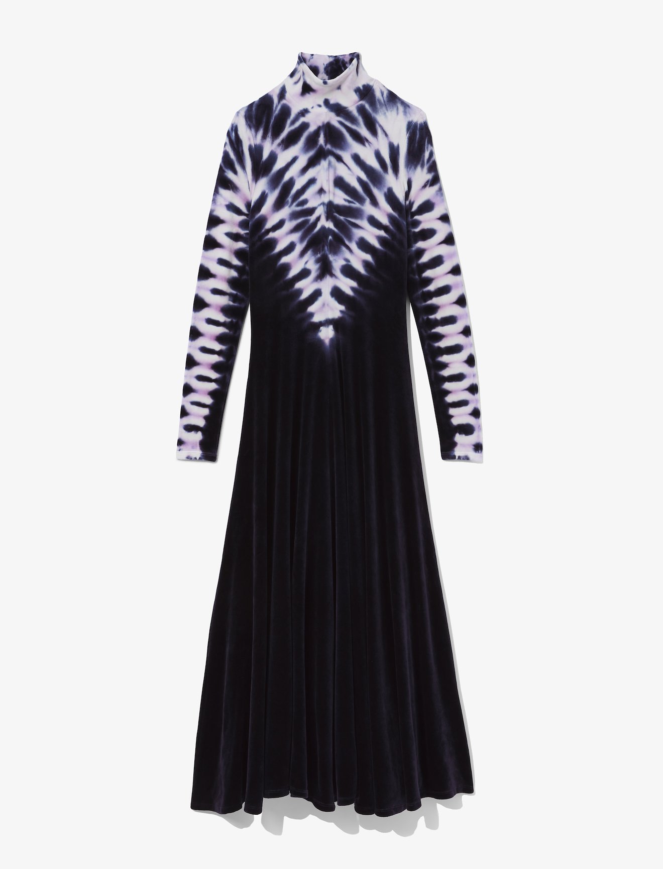 tie-dye velvet dress #8