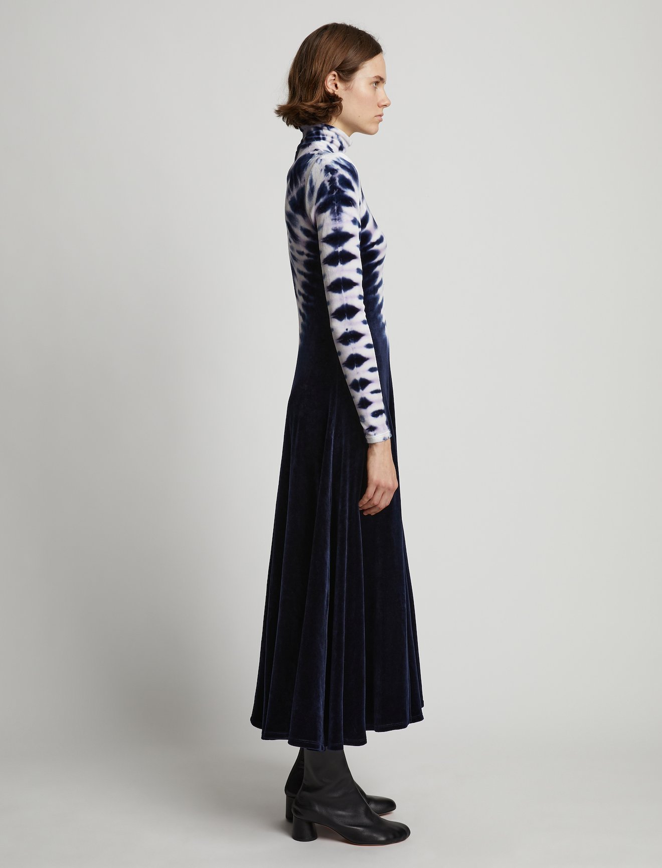 Tie Dye Velvet Dress #1