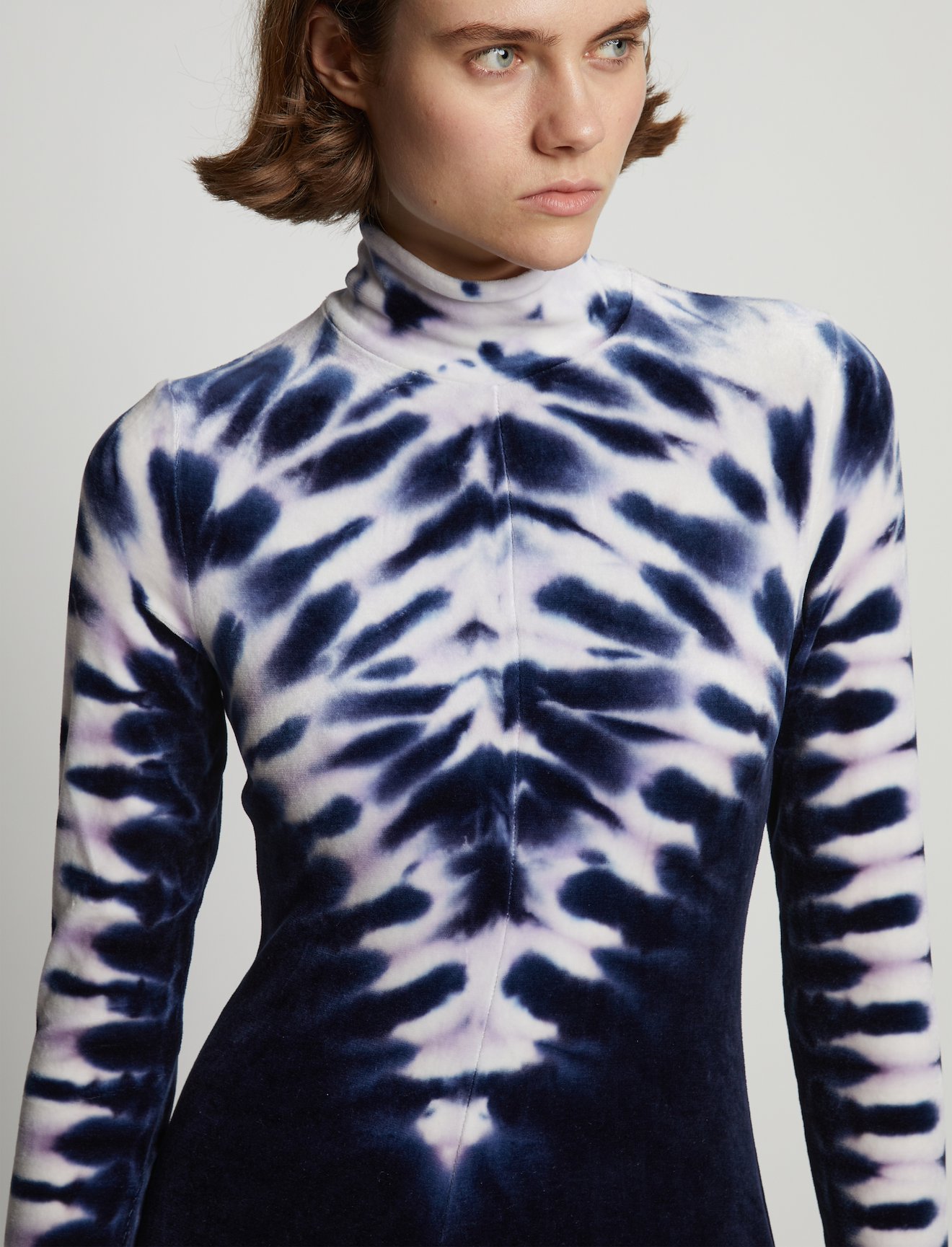 Tie Dye Velvet Dress #3