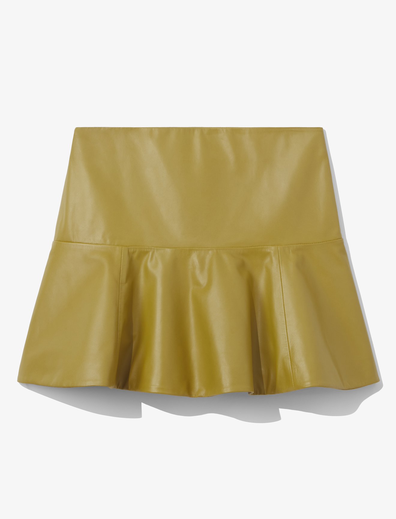 Leather Ruffle Mini Skirt #4