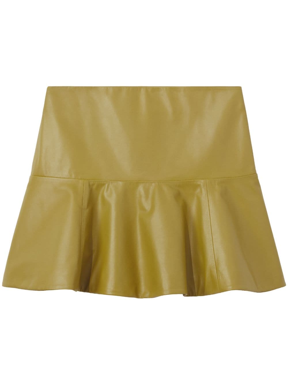 Proenza Schouler White Label Ruffle-hem Mini Skirt In Yellow