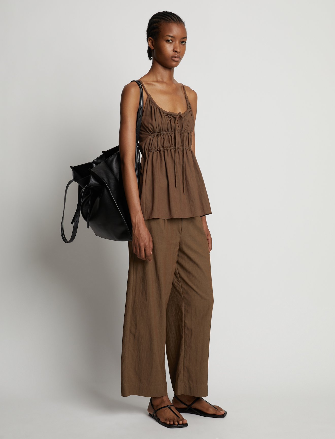 Drapey Suiting Ruched Top #1