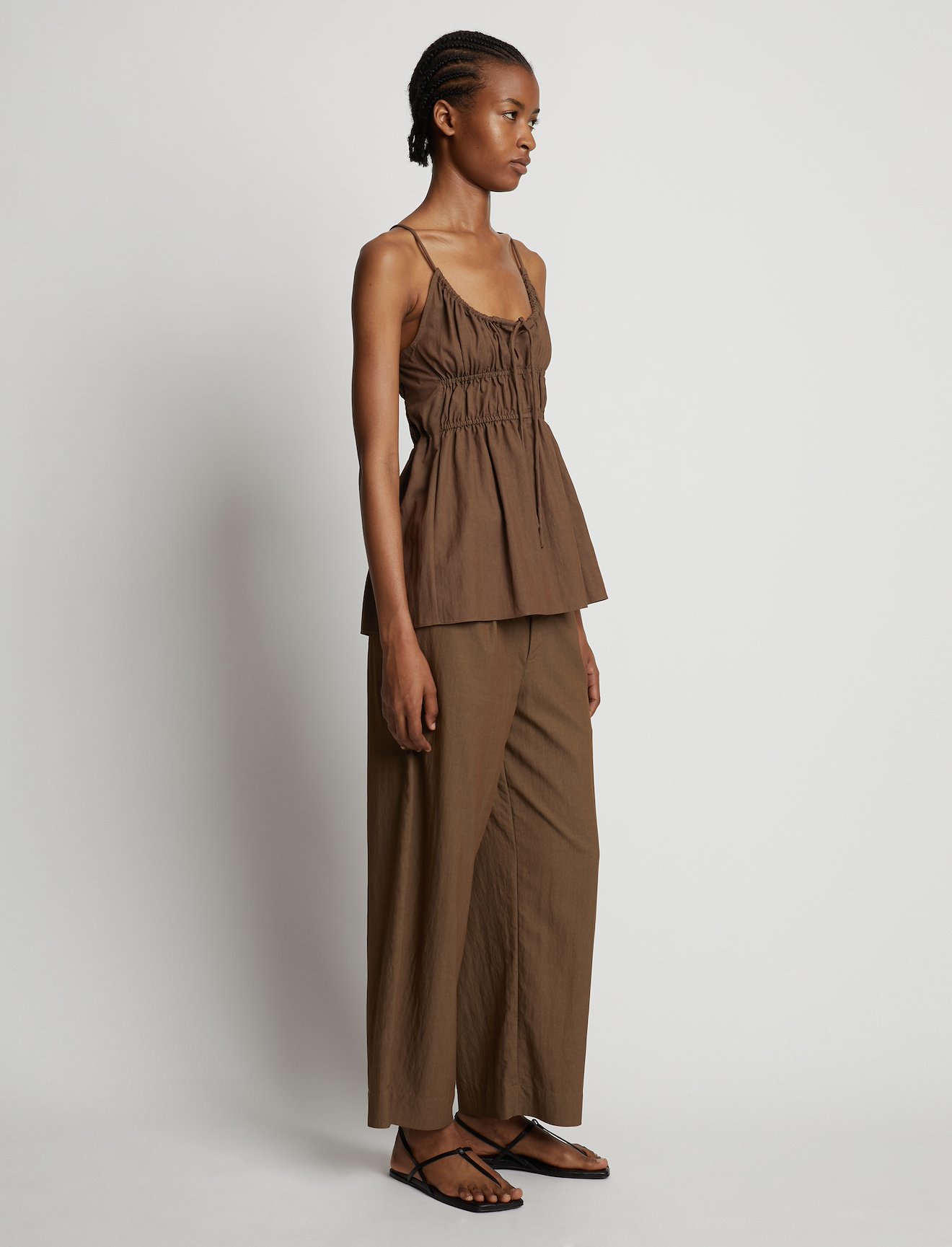 Drapey Suiting Ruched Top #2