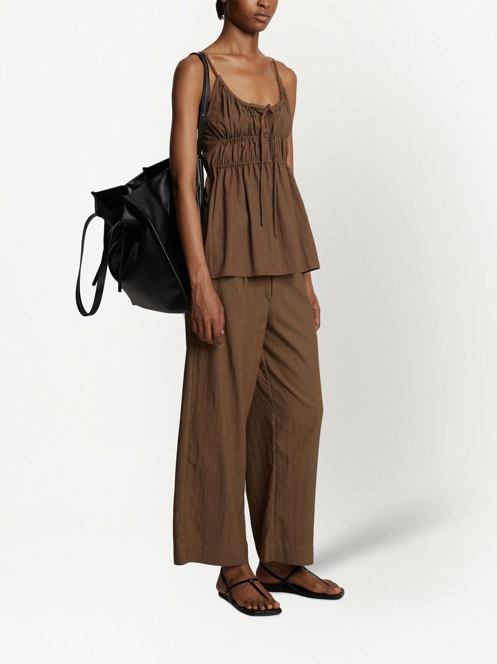 Proenza Schouler White Label draped suiting ruched top - Bruin