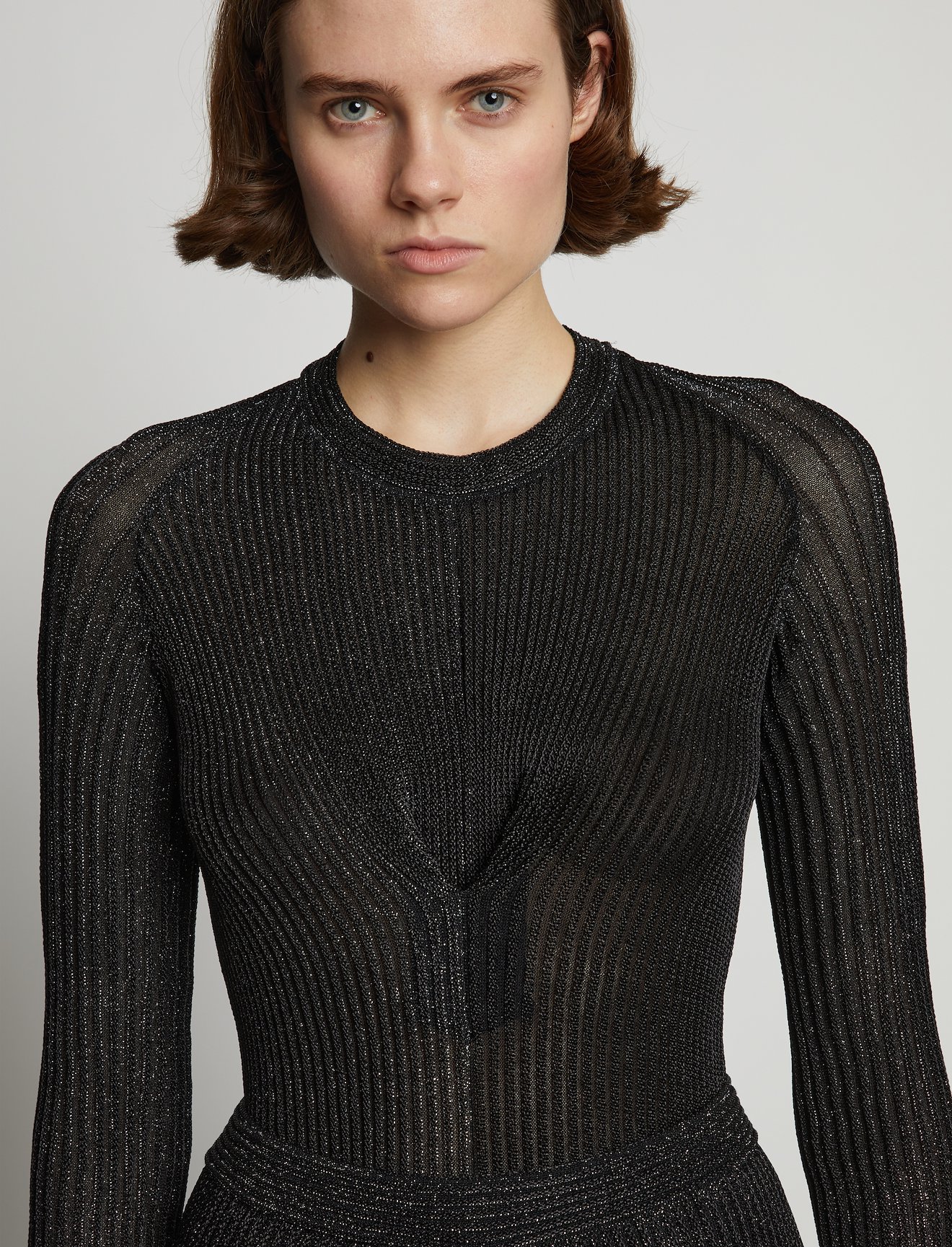 Metallic Rib Sweater #4