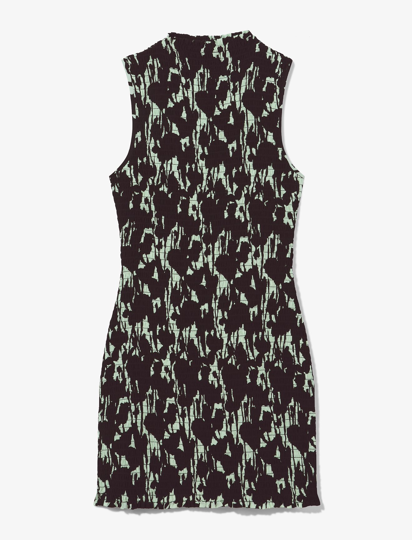 Printed Smocked Mini Dress #4