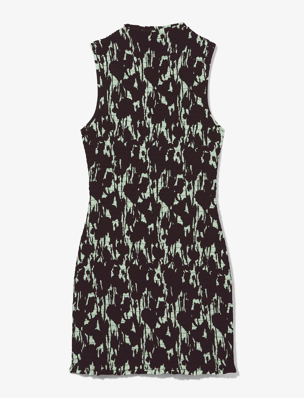 Printed Smocked Mini Dress