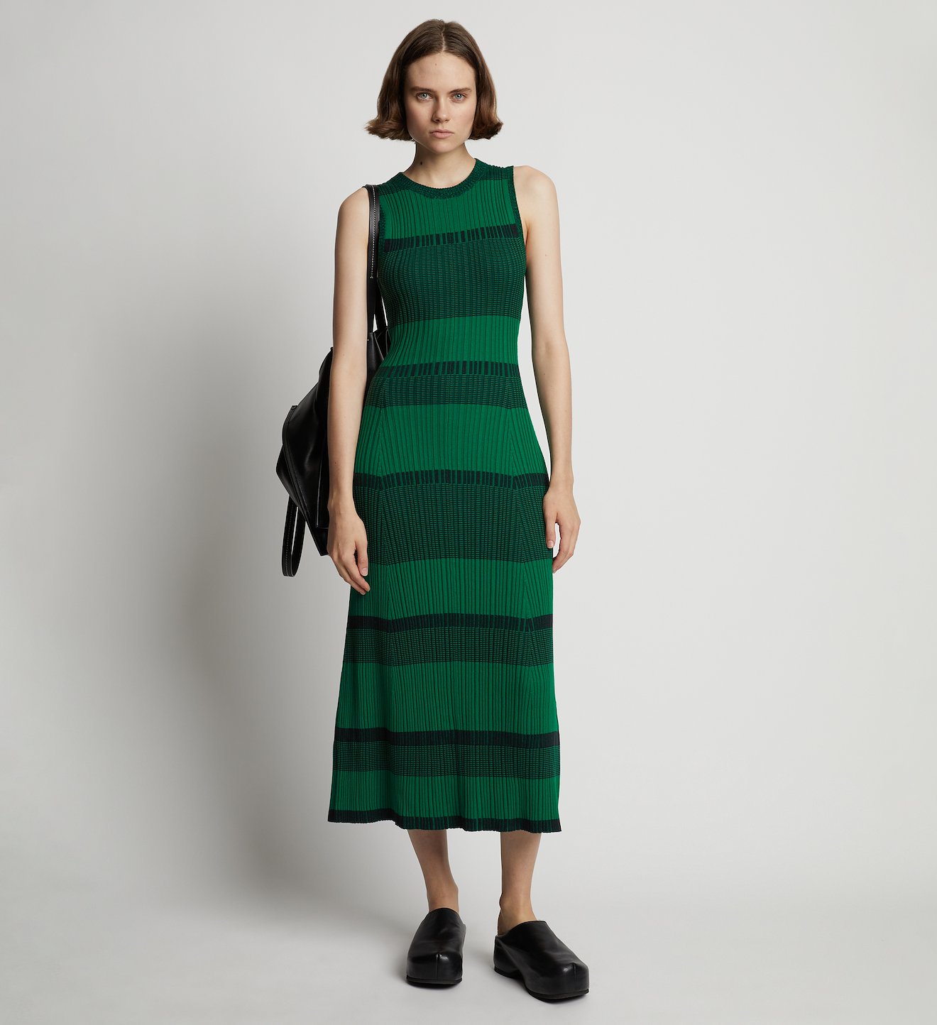 Mini Stripe Sleeveless Knit Dress