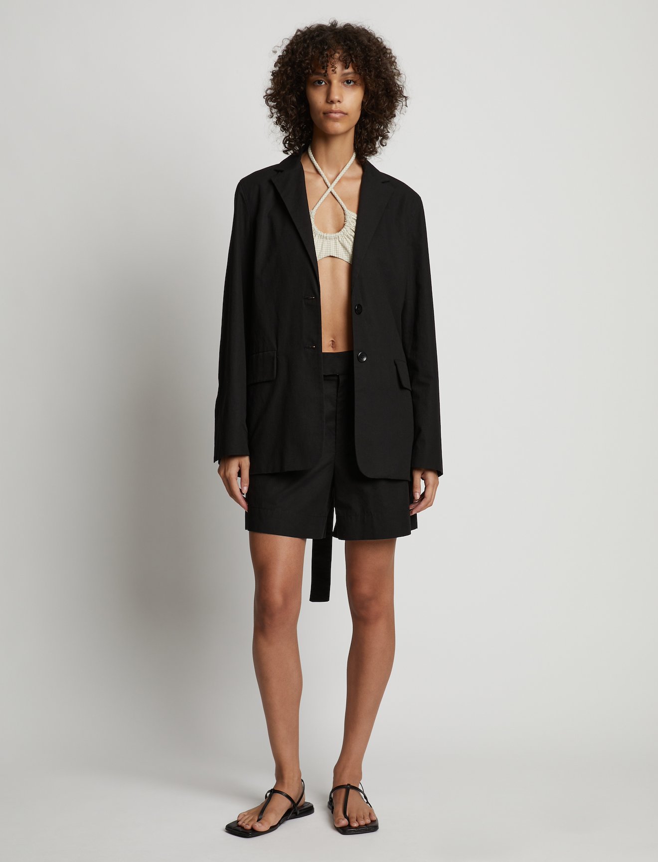 Cotton Linen Blazer #1