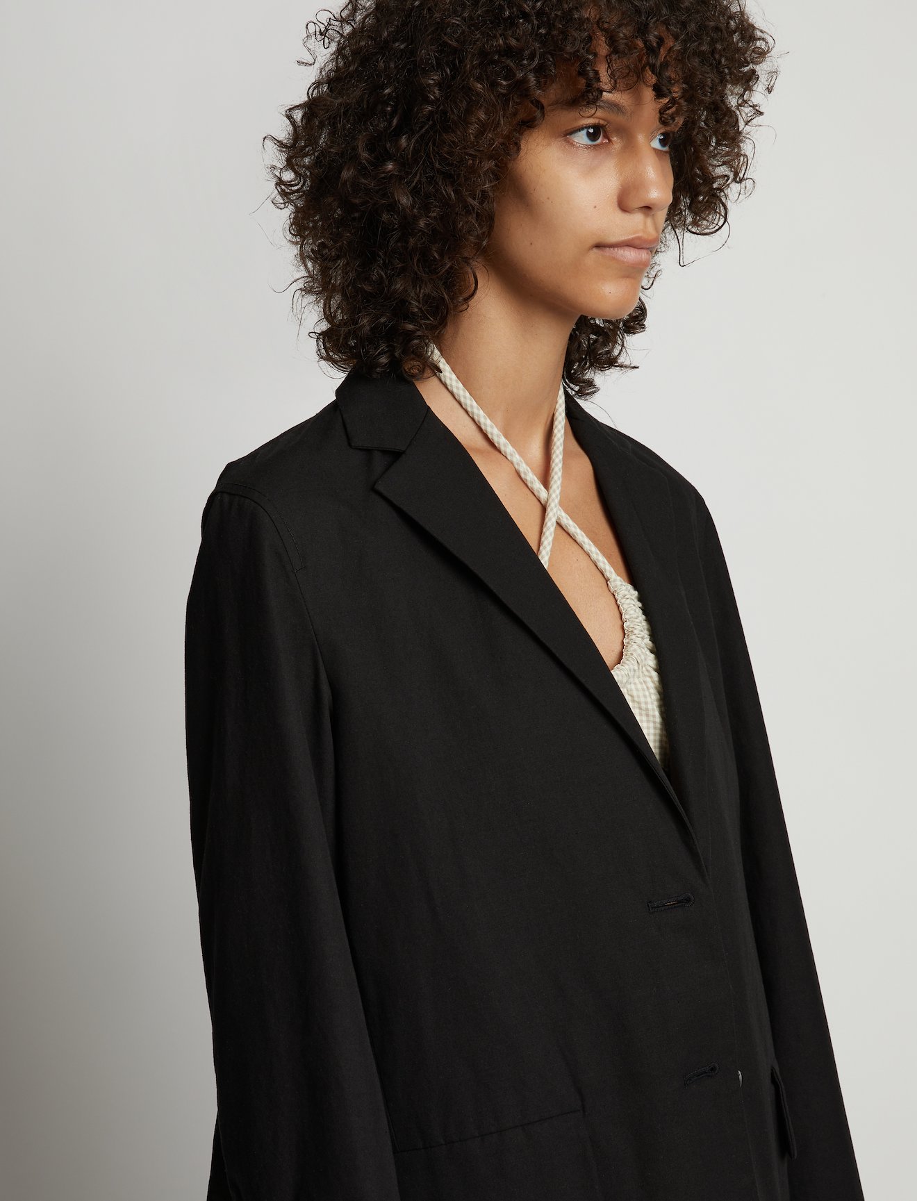 Cotton Linen Blazer #4