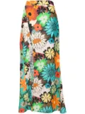 Amir Slama floral-print wrap skirt - Multicolour