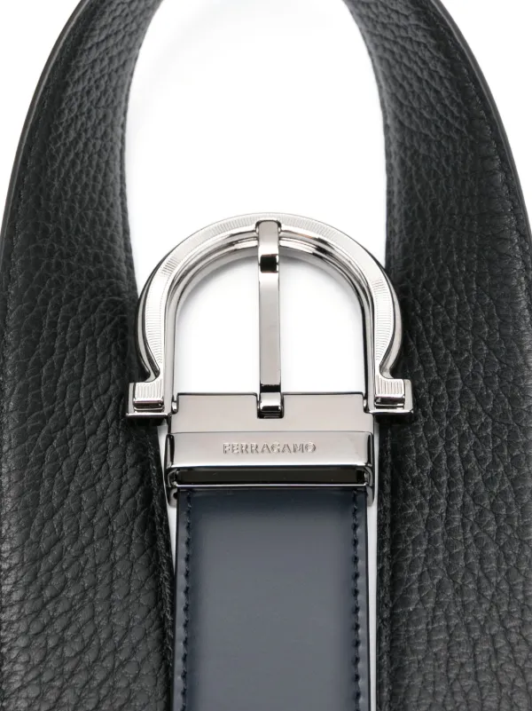 【送料&関税込】Ferragamo Double Gancini Belt Ferragamo Men's Double-Gancini Reversible Leather Belt