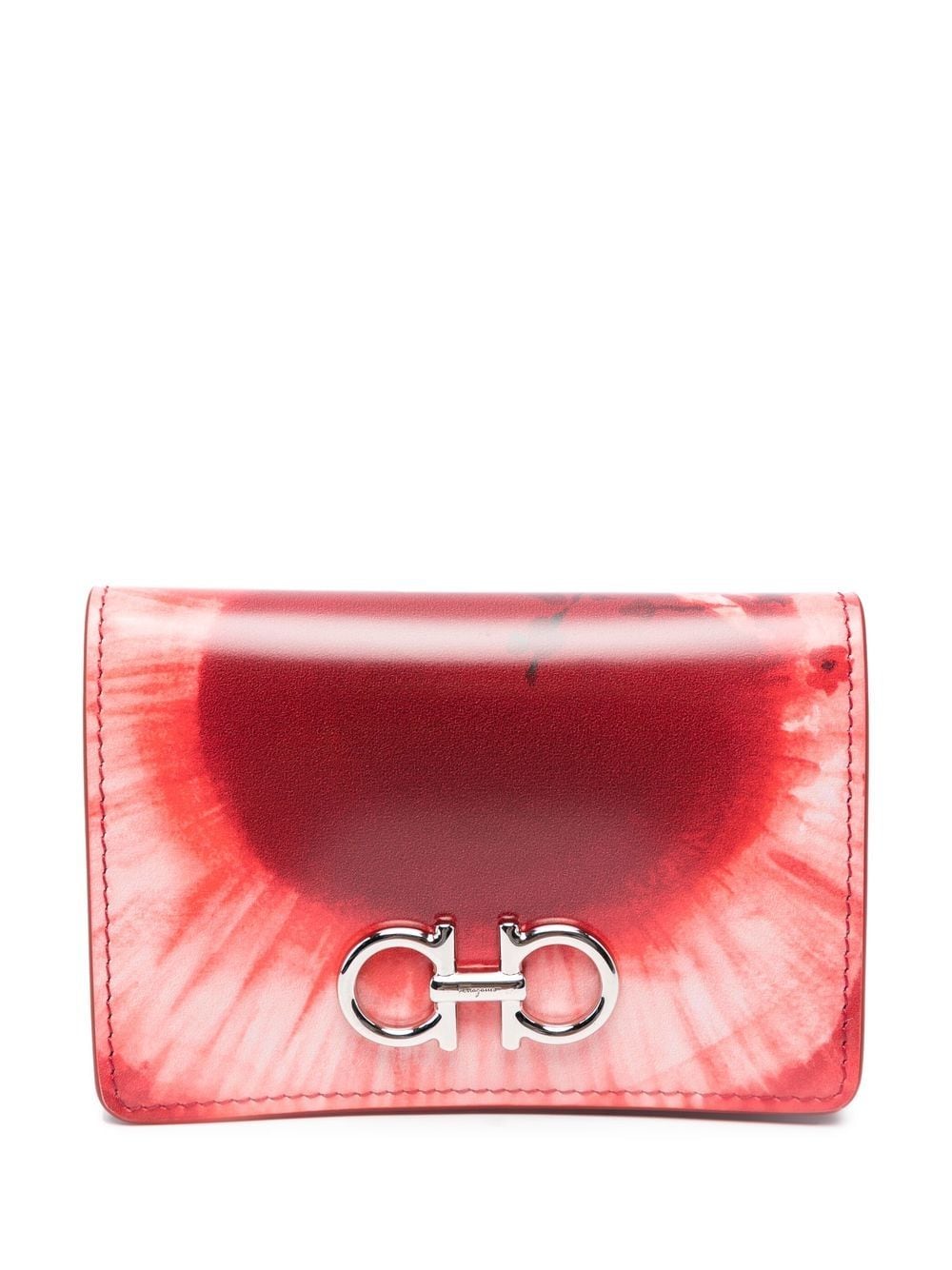 Ferragamo Bi-fold Leather Wallet In Red