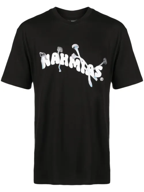 T-shirt en coton à logo imprimé - Nahmias - Modalova