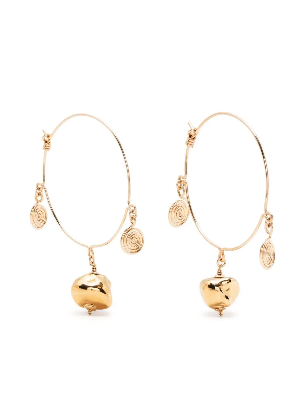 

Petite Grand Galaxy hoop earrings - Gold