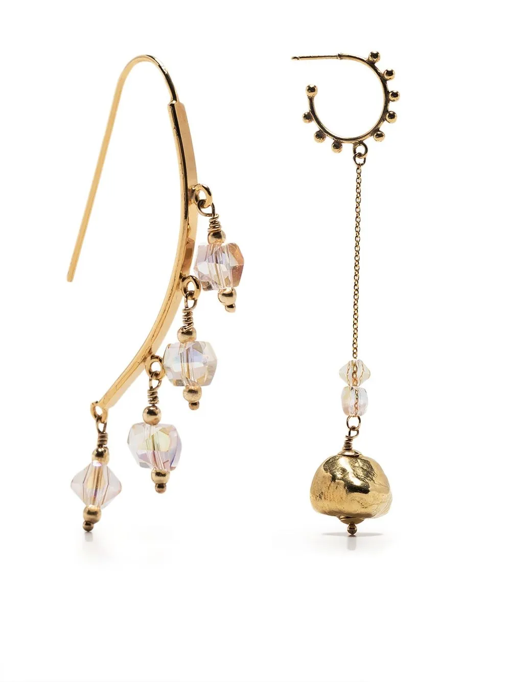 

Petite Grand Beck mis-match earrings - Gold