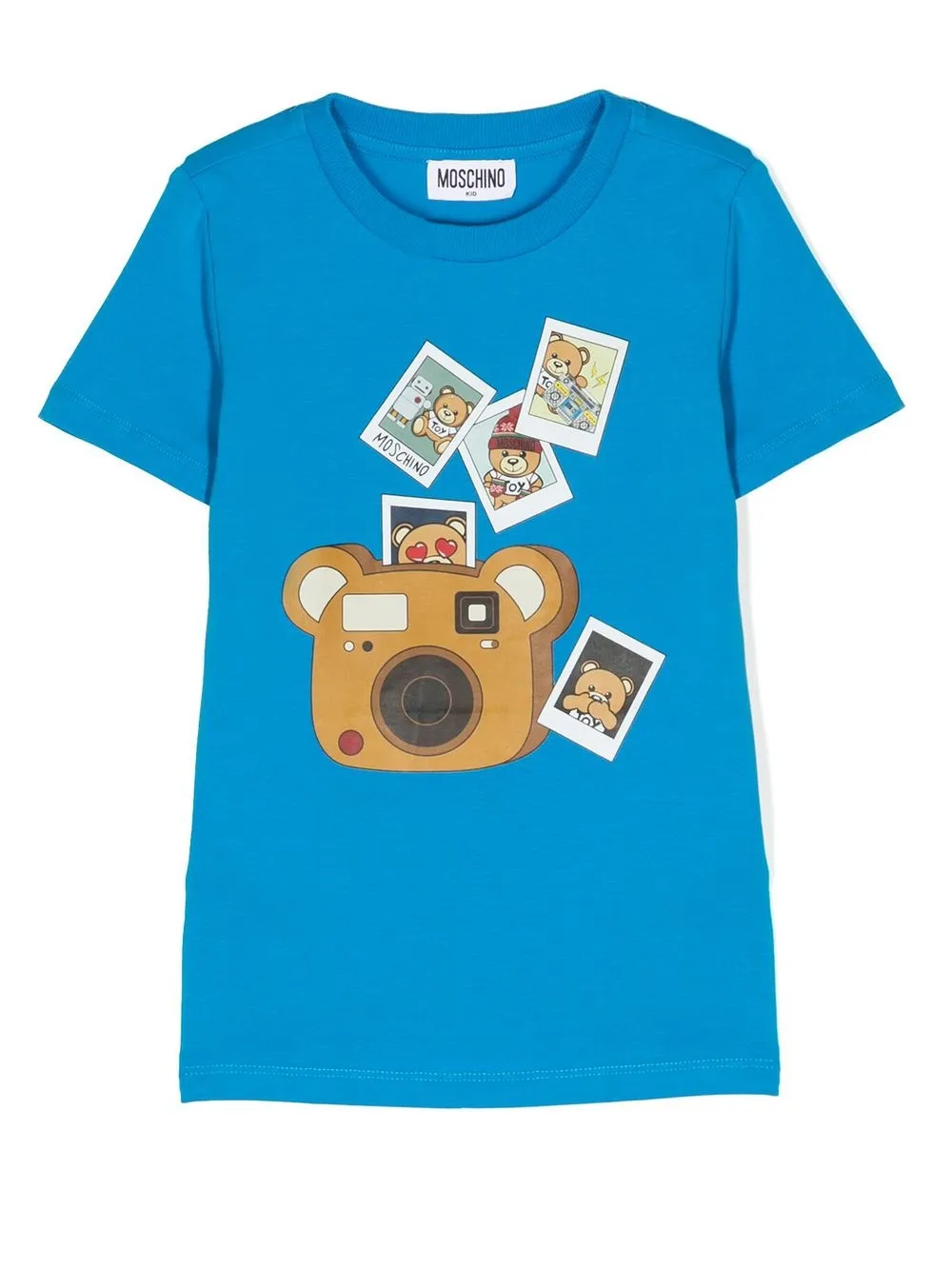 

Moschino Kids graphic-print cotton T-shirt - Blue