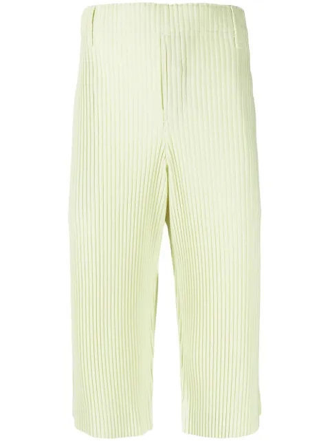 Homme Plissé Issey Miyake shorts de vestir con pinzas