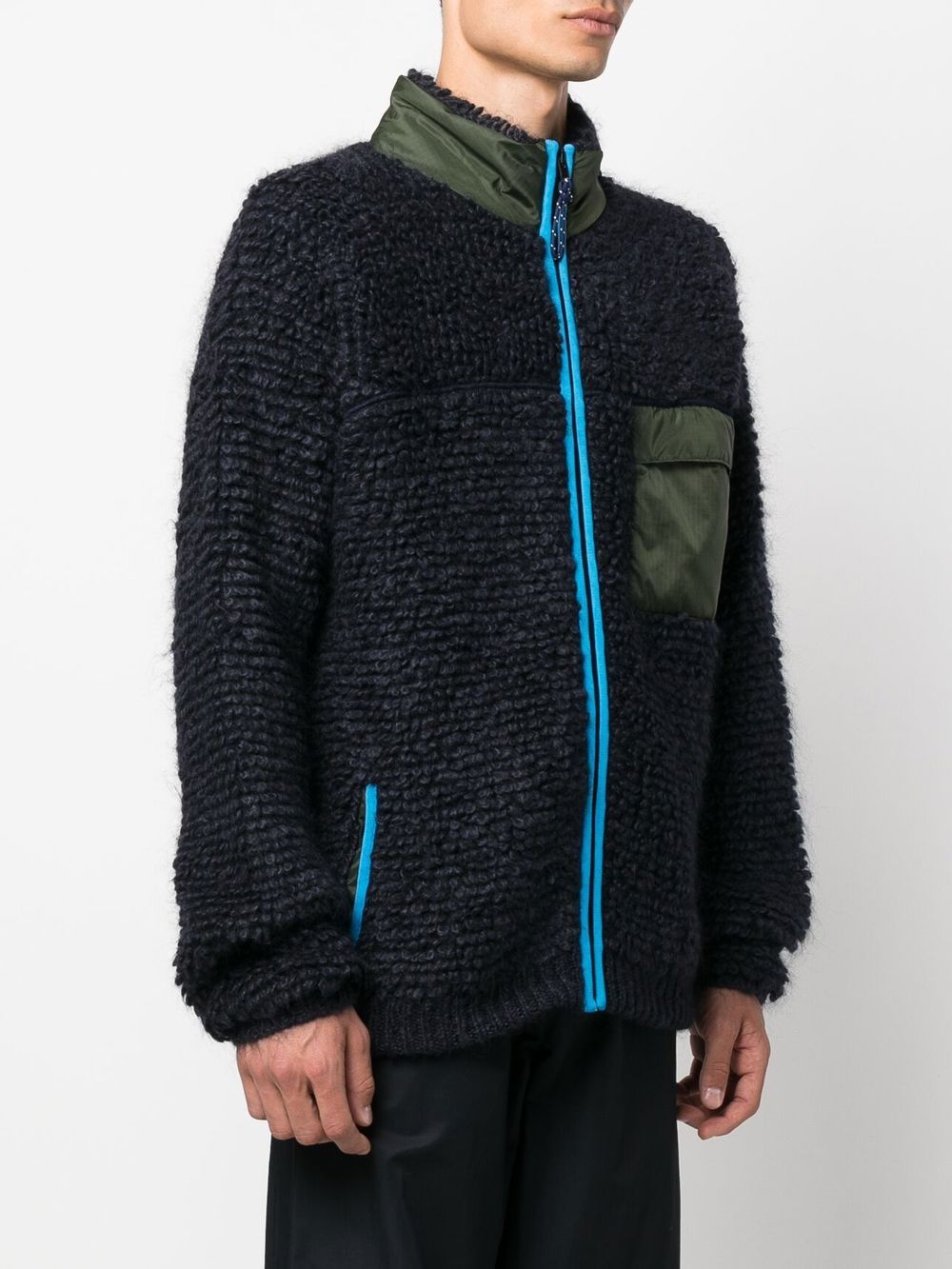 Marni knitted zip-up cardigan Men